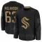 Black Men's Jacob Melanson Premium Seattle Kraken 2024 Military Appreciation Practice Jersey