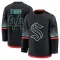 Black Men's Jake O'Brien Premium Seattle Kraken Alternate Jersey