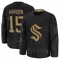 Black Men's John Hayden Premium Seattle Kraken 2024 Military Appreciation Practice Jersey