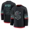 Black Men's John Hayden Premium Seattle Kraken Alternate Jersey