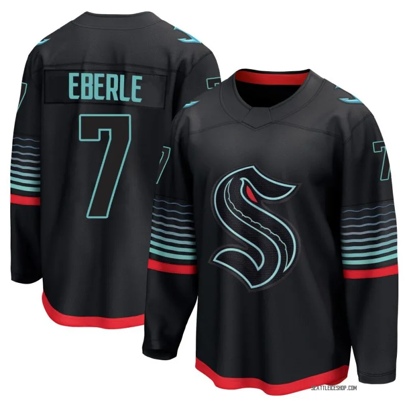 Black Men's Jordan Eberle Breakaway Seattle Kraken Alternate Jersey