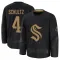Black Men's Justin Schultz Premium Seattle Kraken 2024 Military Appreciation Practice Jersey