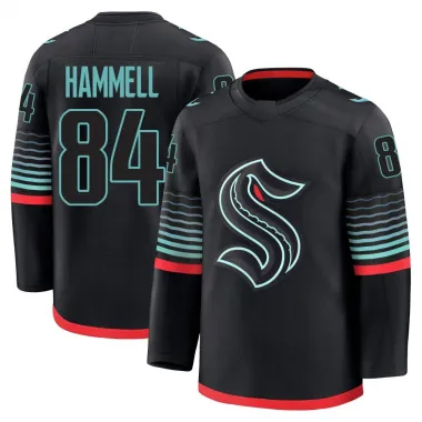 Black Men's Kaden Hammell Premium Seattle Kraken Alternate Jersey