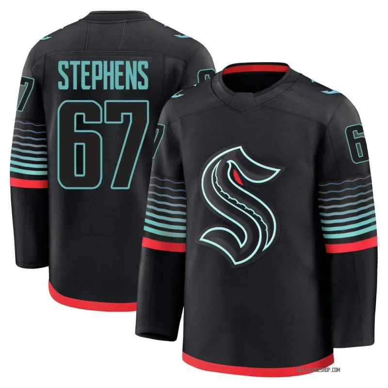 Black Men's Mitchell Stephens Premium Seattle Kraken Alternate Jersey