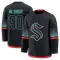 Black Men's Nathan Villeneuve Premium Seattle Kraken Alternate Jersey