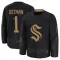 Black Men's Victor Ostman Premium Seattle Kraken 2024 Military Appreciation Practice Jersey