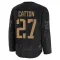 Black Youth Berkly Catton Premium Seattle Kraken 2024 Military Appreciation Practice Jersey