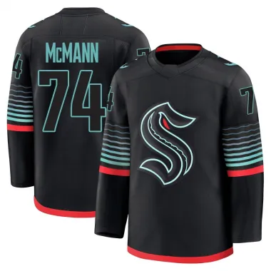 Black Youth Bobby McMann Premium Seattle Kraken Alternate Jersey