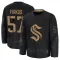 Black Youth Jagger Firkus Premium Seattle Kraken 2024 Military Appreciation Practice Jersey