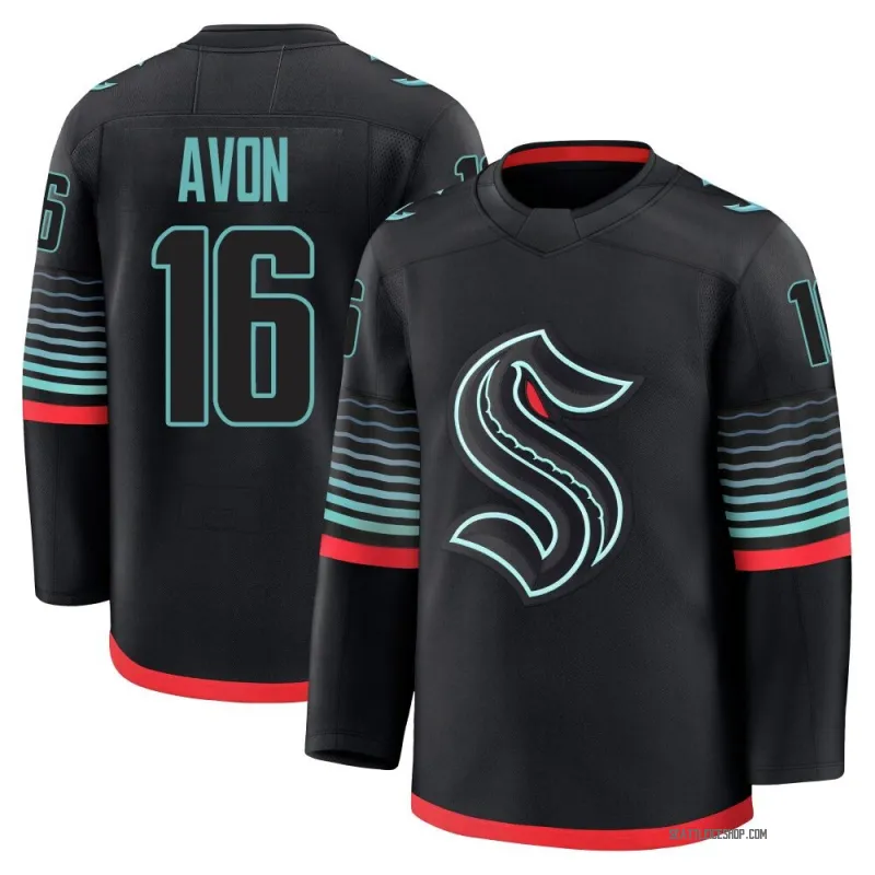 Black Youth Jon-Randall Avon Premium Seattle Kraken Alternate Jersey