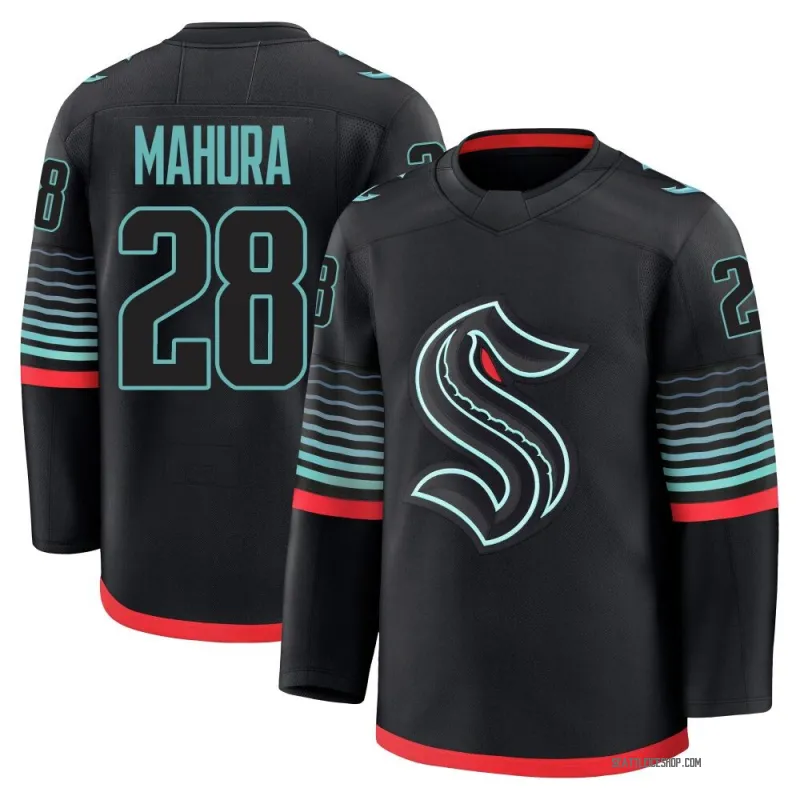 Black Youth Joshua Mahura Premium Seattle Kraken Alternate Jersey