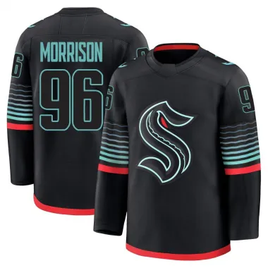 Black Youth Logan Morrison Premium Seattle Kraken Alternate Jersey