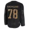 Black Youth Oscar Fisker Molgaard Premium Seattle Kraken 2024 Military Appreciation Practice Jersey