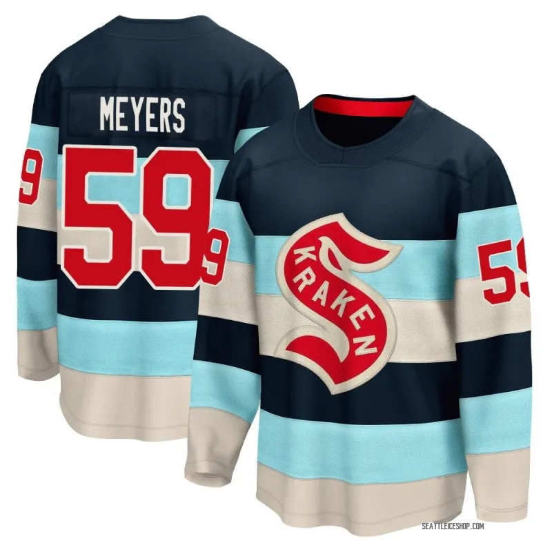 Blue Men's Ben Meyers Breakaway Seattle Kraken Deep Sea 2024 Winter Classic Jersey