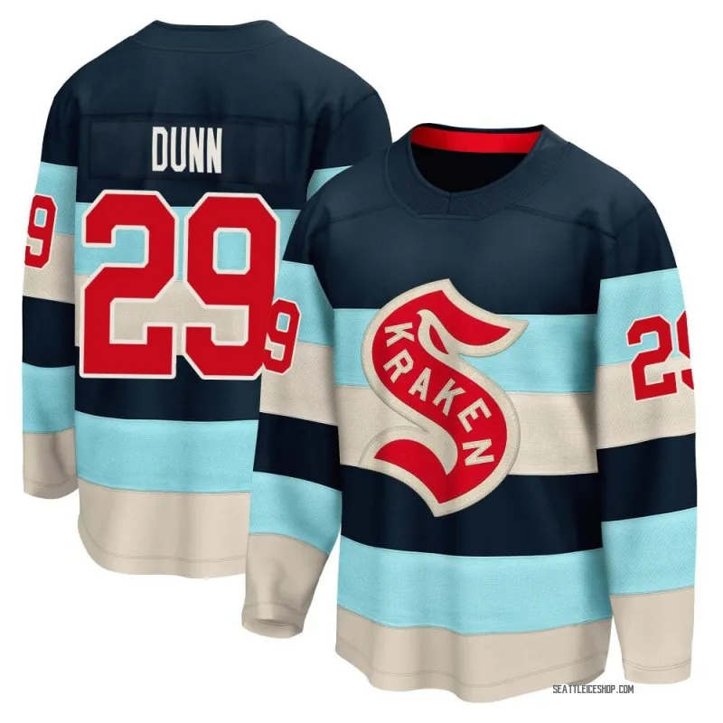 Blue Men's Vince Dunn Breakaway Seattle Kraken Deep Sea 2024 Winter Classic Jersey