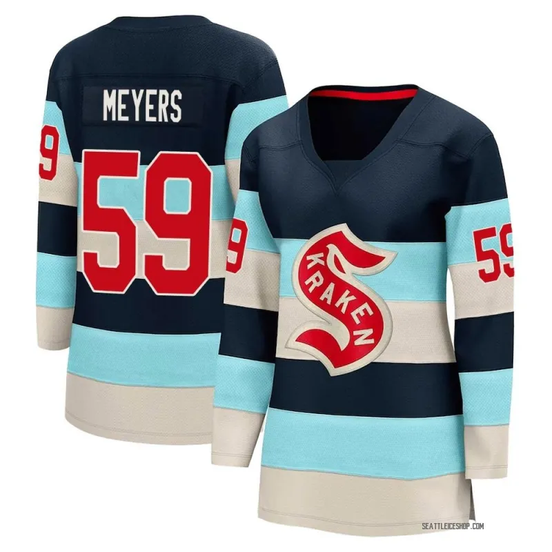 Blue Women's Ben Meyers Breakaway Seattle Kraken Deep Sea 2024 Winter Classic Jersey