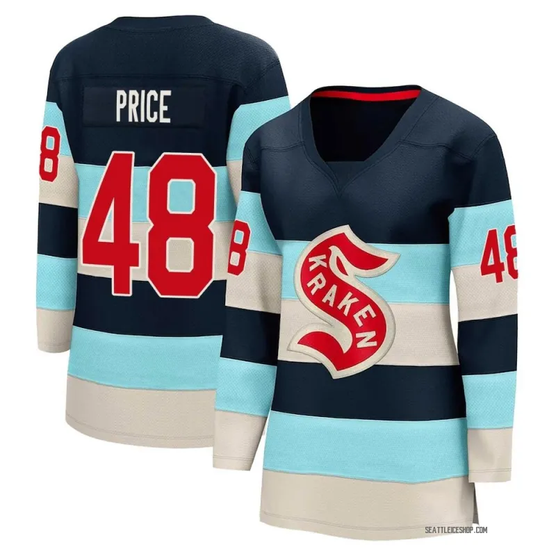 Blue Women's Caden Price Breakaway Seattle Kraken Deep Sea 2024 Winter Classic Jersey