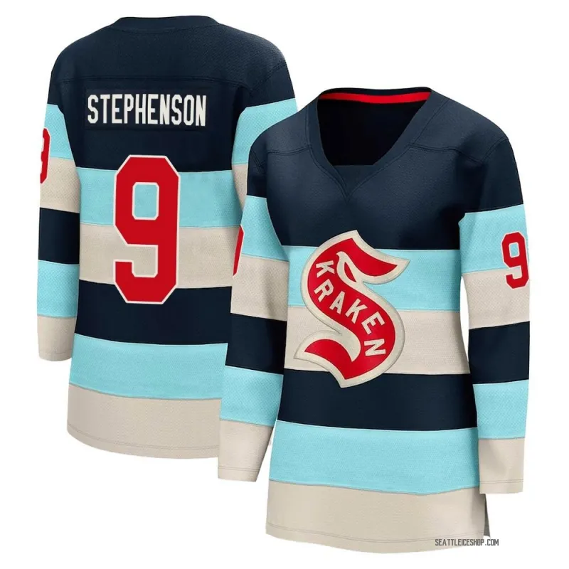 Blue Women's Chandler Stephenson Breakaway Seattle Kraken Deep Sea 2024 Winter Classic Jersey