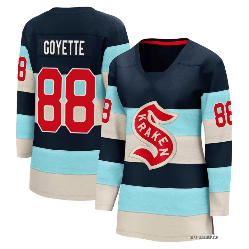 Blue Women's David Goyette Breakaway Seattle Kraken Deep Sea 2024 Winter Classic Jersey