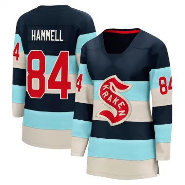 Blue Women's Kaden Hammell Breakaway Seattle Kraken Deep Sea 2024 Winter Classic Jersey
