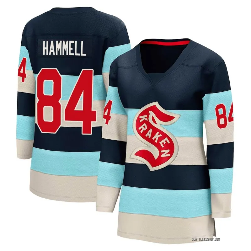 Blue Women's Kaden Hammell Breakaway Seattle Kraken Deep Sea 2024 Winter Classic Jersey