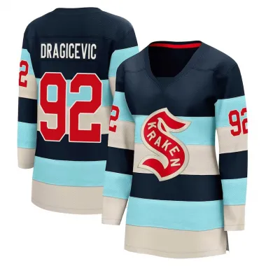 Blue Women's Lukas Dragicevic Breakaway Seattle Kraken Deep Sea 2024 Winter Classic Jersey