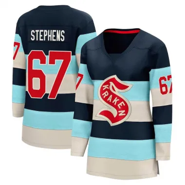Blue Women's Mitchell Stephens Breakaway Seattle Kraken Deep Sea 2024 Winter Classic Jersey