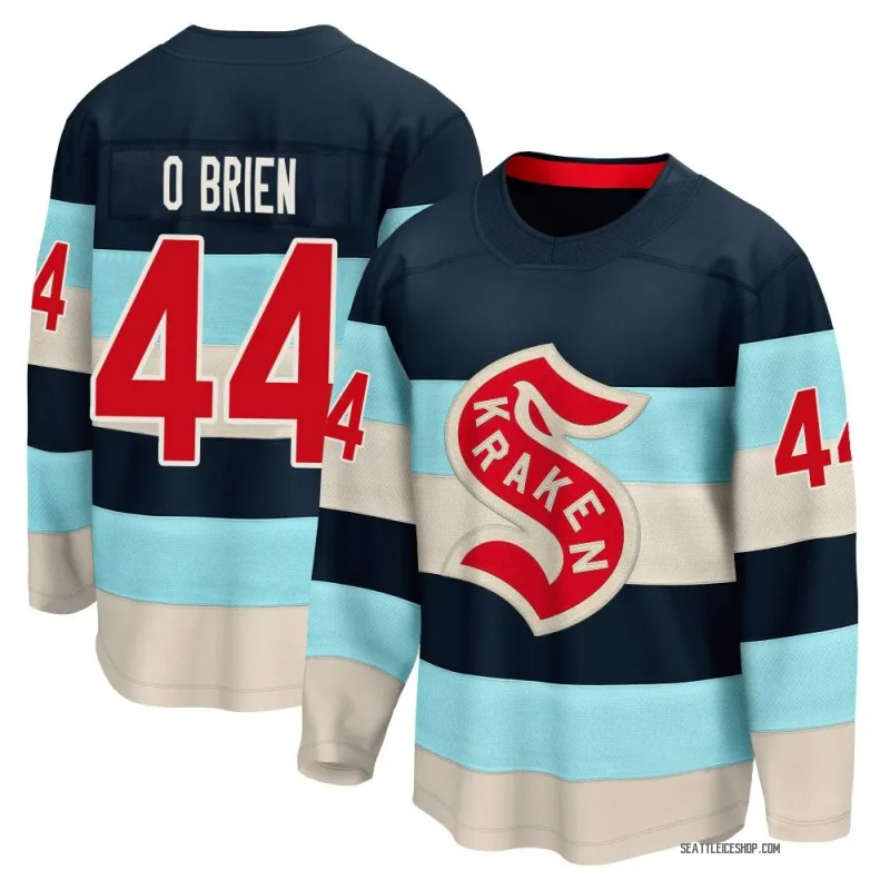 Blue Youth Jake O'Brien Breakaway Seattle Kraken Deep Sea 2024 Winter Classic Jersey