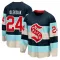 Blue Youth Jamie Oleksiak Breakaway Seattle Kraken Deep Sea 2024 Winter Classic Jersey