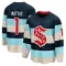 Blue Youth Michael Matyas Breakaway Seattle Kraken Deep Sea 2024 Winter Classic Jersey