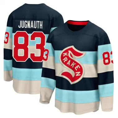 Blue Youth Tyson Jugnauth Breakaway Seattle Kraken Deep Sea 2024 Winter Classic Jersey