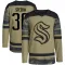 Camo Men's Ales Stezka Authentic Seattle Kraken Military Appreciation Team Practice Jersey