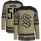 Camo Men's Ben Meyers Authentic Seattle Kraken Military Appreciation Team Practice Jersey