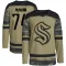 Camo Men's Bobby McMann Authentic Seattle Kraken Military Appreciation Team Practice Jersey