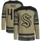 Camo Men's Caden Price Authentic Seattle Kraken Military Appreciation Practice Jersey