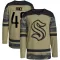 Camo Men's Caden Price Authentic Seattle Kraken Military Appreciation Team Practice Jersey