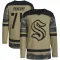 Camo Men's Carson Rehkopf Authentic Seattle Kraken Military Appreciation Practice Jersey