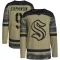 Camo Men's Chandler Stephenson Authentic Seattle Kraken Military Appreciation Practice Jersey