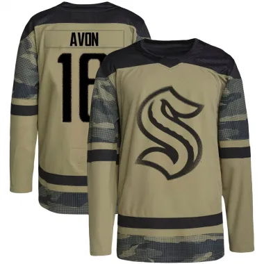 Camo Men's Jon-Randall Avon Authentic Seattle Kraken Military Appreciation Team Practice Jersey