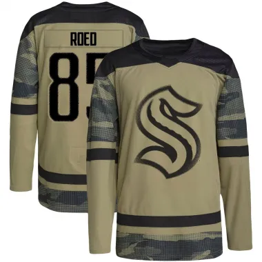 Camo Men's Lleyton Roed Authentic Seattle Kraken Military Appreciation Team Practice Jersey