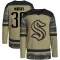 Camo Men's Matt Murray Authentic Seattle Kraken Military Appreciation Team Practice Jersey