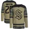 Camo Men's Ryan Winterton Authentic Seattle Kraken Military Appreciation Team Practice Jersey