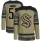 Camo Men's Shane Wright Authentic Seattle Kraken Military Appreciation Team Practice Jersey