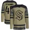 Camo Men's Ville Ottavainen Authentic Seattle Kraken Military Appreciation Team Practice Jersey