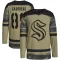 Camo Youth Frederick Gaudreau Authentic Seattle Kraken Military Appreciation Practice Jersey