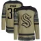 Camo Youth Jani Nyman Authentic Seattle Kraken Military Appreciation Team Practice Jersey
