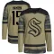 Camo Youth John Hayden Authentic Seattle Kraken Military Appreciation Team Practice Jersey