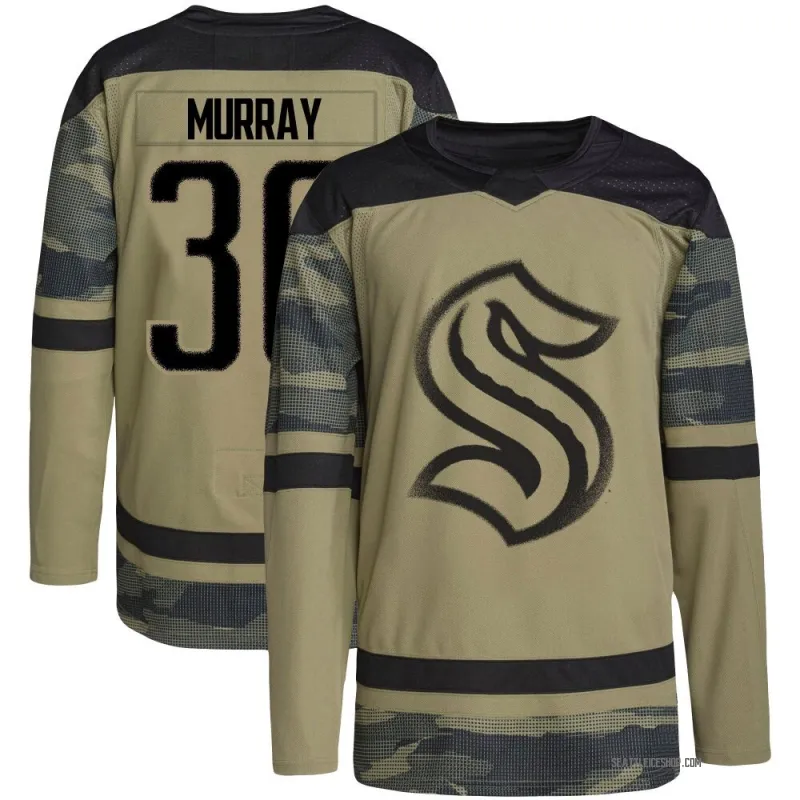 Camo Youth Matt Murray Authentic Seattle Kraken Military Appreciation Team Practice Jersey