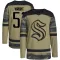 Camo Youth Shane Wright Authentic Seattle Kraken Military Appreciation Team Practice Jersey