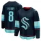 Navy Men's Cale Fleury Breakaway Seattle Kraken Home Jersey